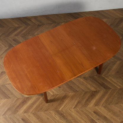 ヴィンテージ エクステンション オーバル ロング ダイニングテーブル