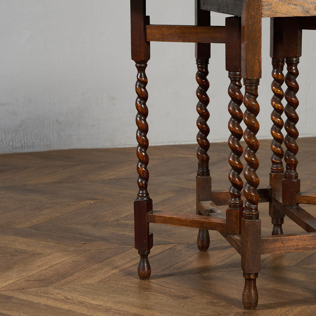 英国 クラシック ドロップリーフ ゲートレッグテーブル