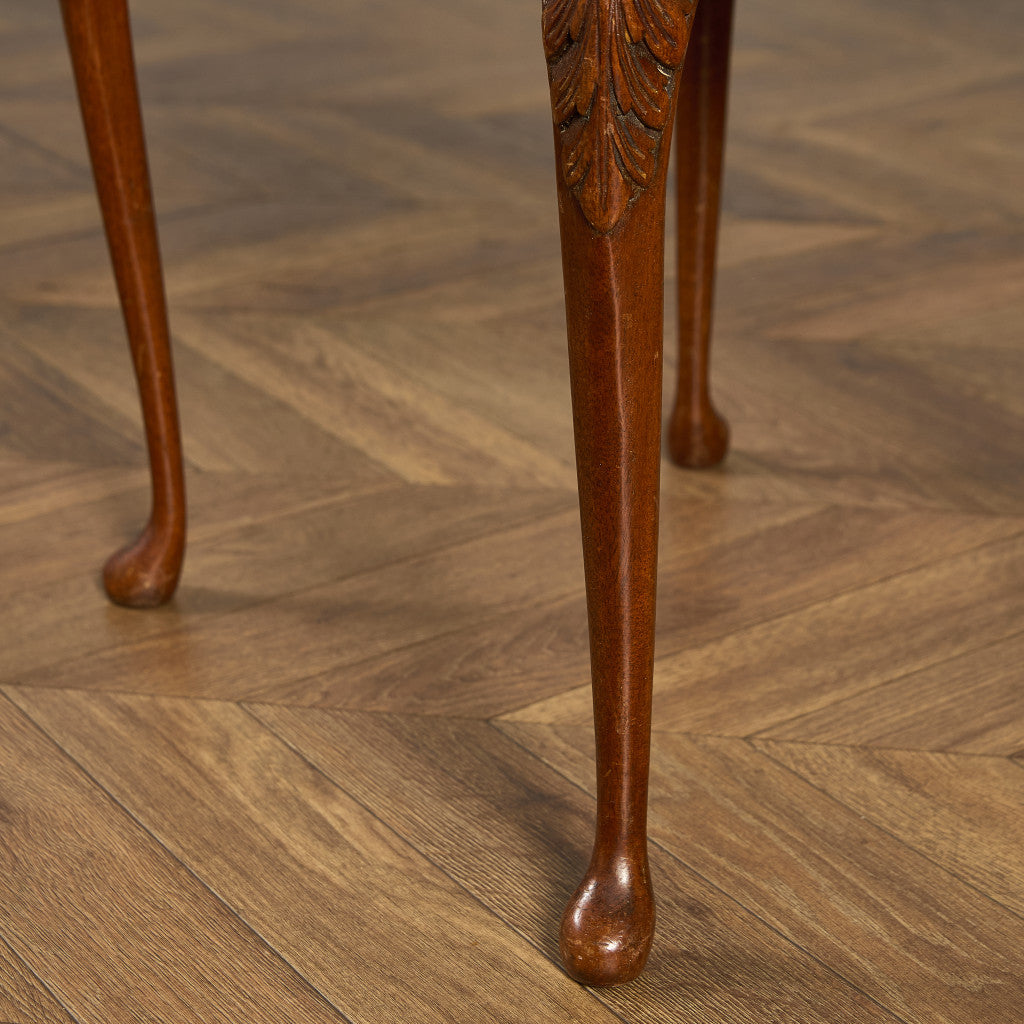 英国 クラシック ガラストップ ネストテーブル