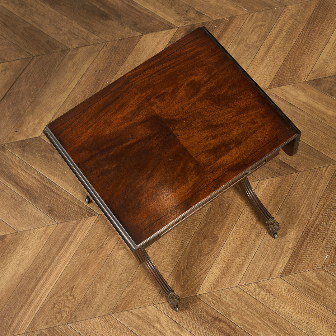 英国 クラシック ハープモチーフ バタフライ サイドテーブル