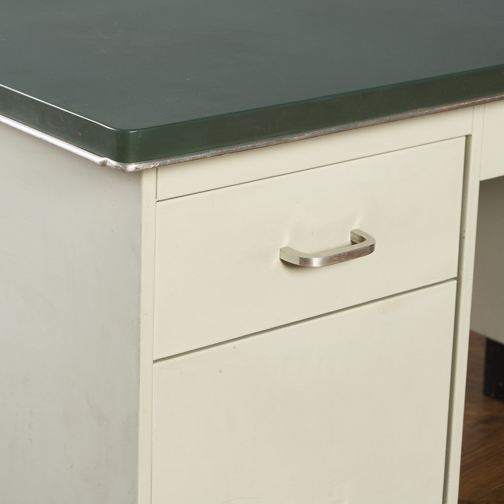 英国 ヴィンテージ 両袖 デスク