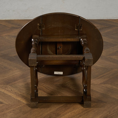 英国 クラシック ターントップ ドロップリーフ サイドテーブル