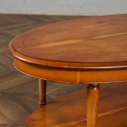 英国 クラシック オーバル センターテーブル コーヒーテーブル #90167