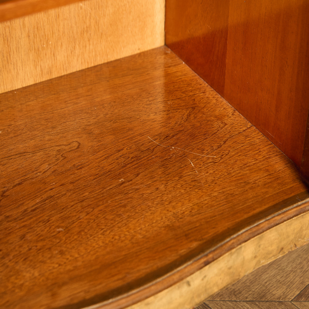 英国 クラシック ウォールナット ブックケース 食器棚