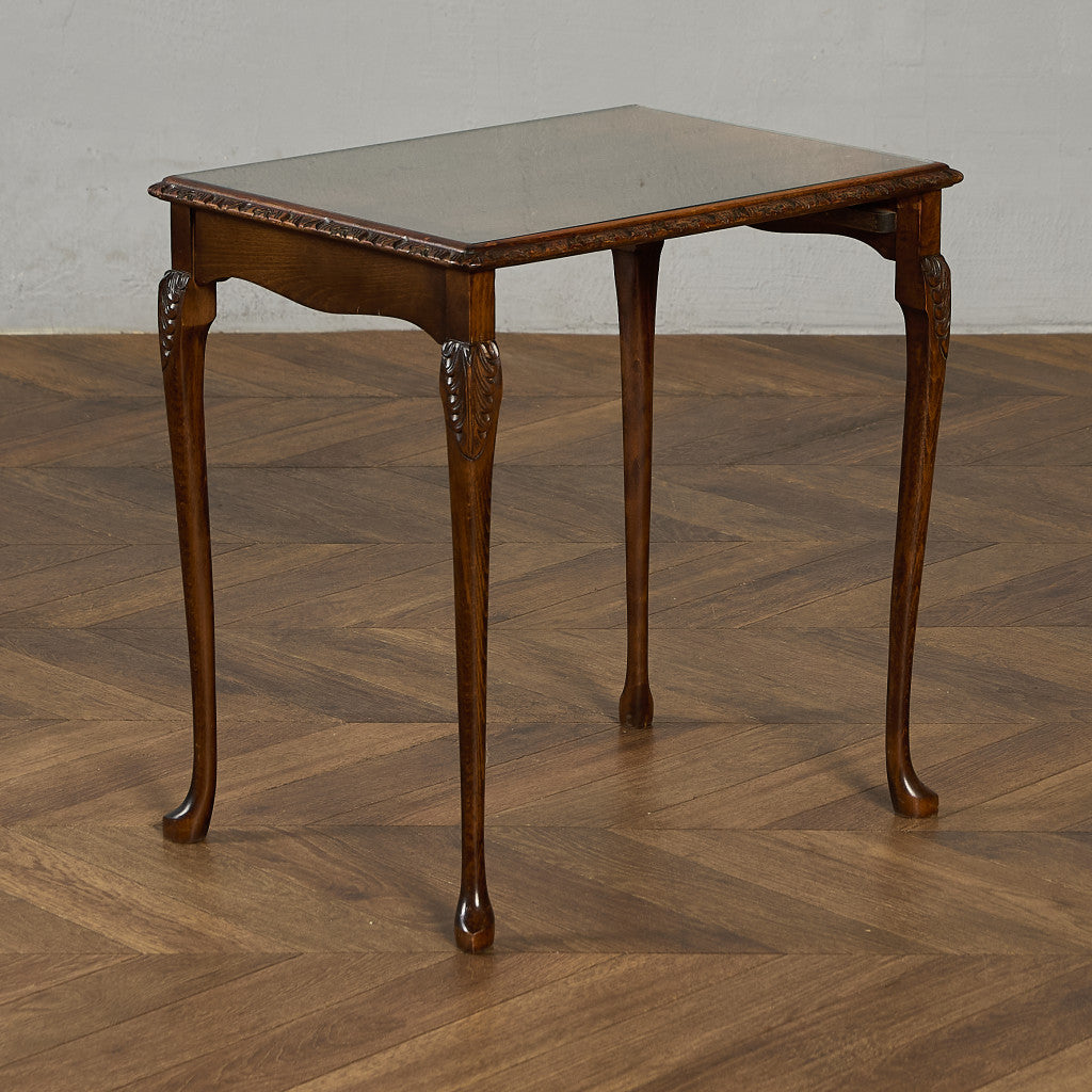 英国 クラシック ガラストップ ネストテーブル #97161 – camori
