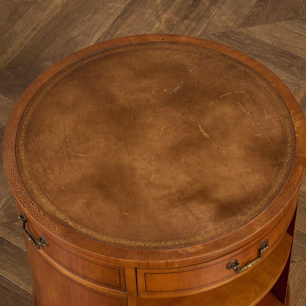 クラシック ドラム テーブル 本棚