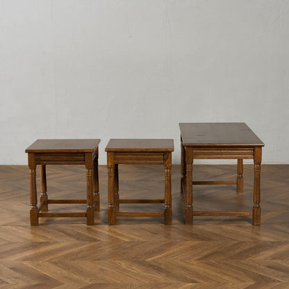 英国 クラシック ネストコーヒーテーブル センターテーブル #95415