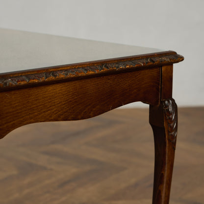 英国 クラシック ガラストップ ネストテーブル