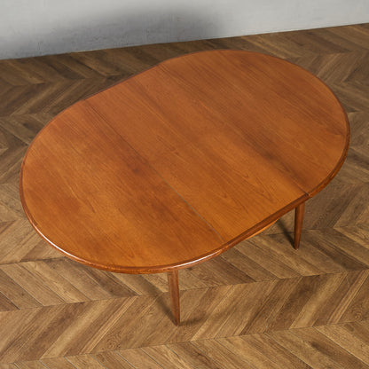 エクステンション ラウンド ダイニングテーブル 天板再塗装済み