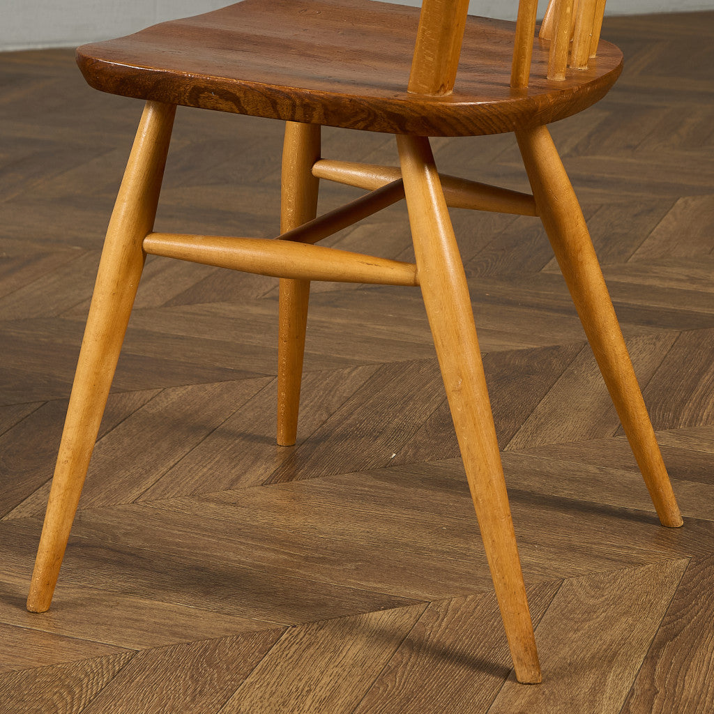 ヴィンテージ 4本 スポーク フープバックチェア ラウンドゴールドラベル