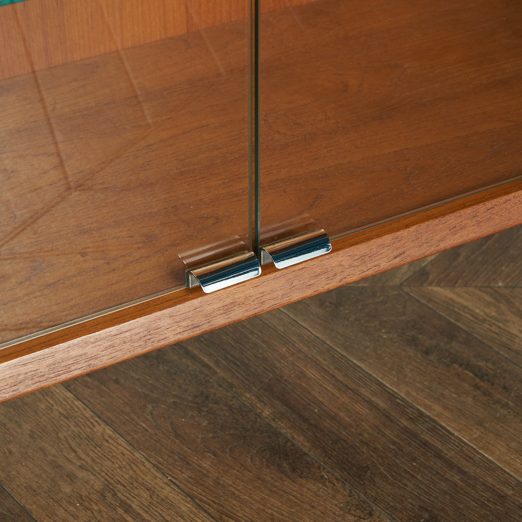 デンマークヴィンテージ オープンブックケース / カスタム アイアンヘアピンレッグ