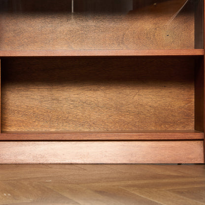 英国 ヴィンテージ ガラス キャビネット