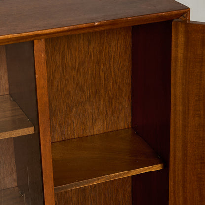 ヴィンテージ ガラス キャビネット 本棚