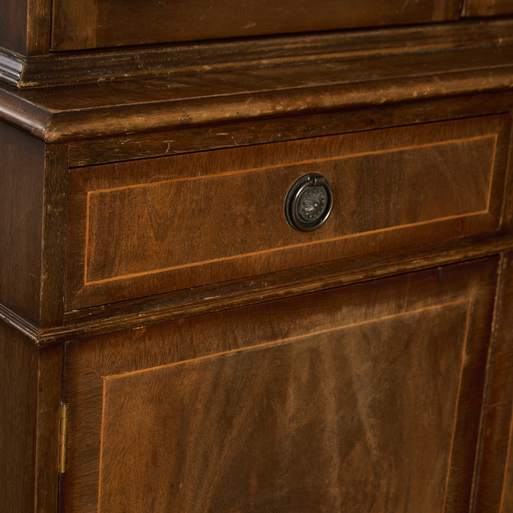 英国 クラシック エドワーディアン 様式 ブックケース カップボード