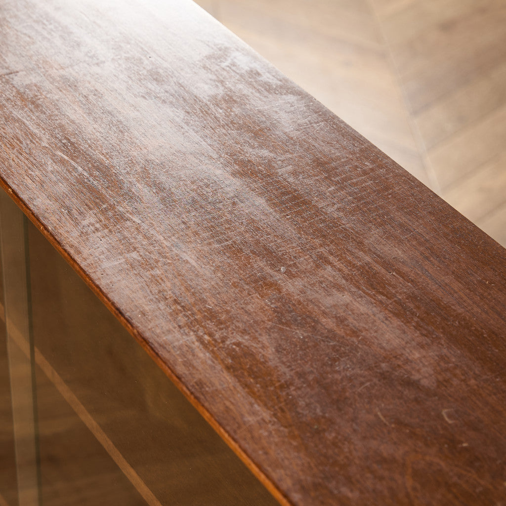 ヴィンテージ ガラス キャビネット 本棚