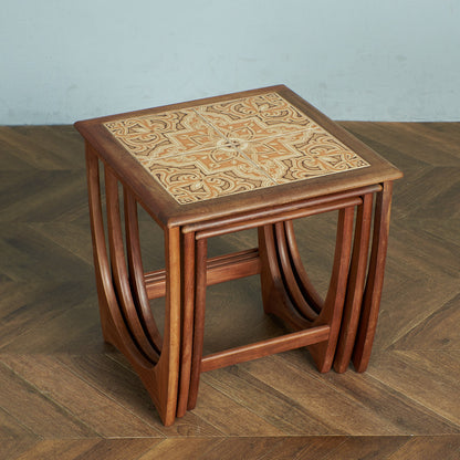 Astro セラミックタイルトップ ネストテーブル (3552D)