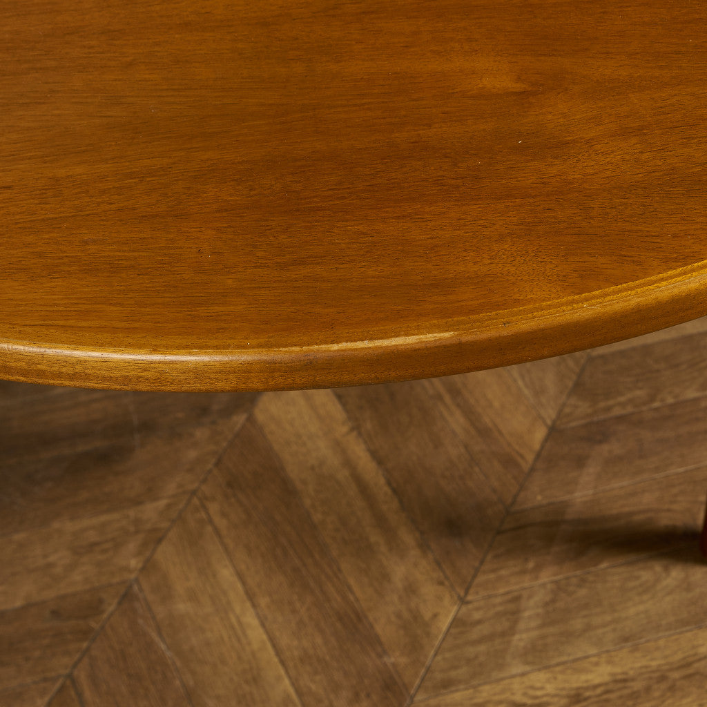 エクステンション ラウンドダイニングテーブル / 天板再塗装済み