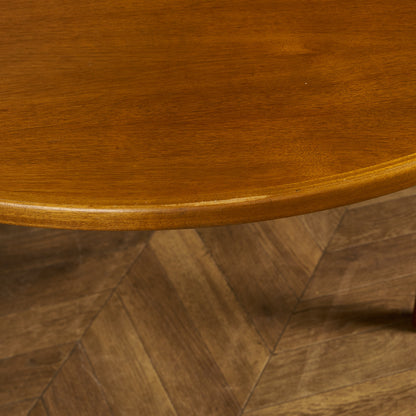 エクステンション ラウンドダイニングテーブル / 天板再塗装済み