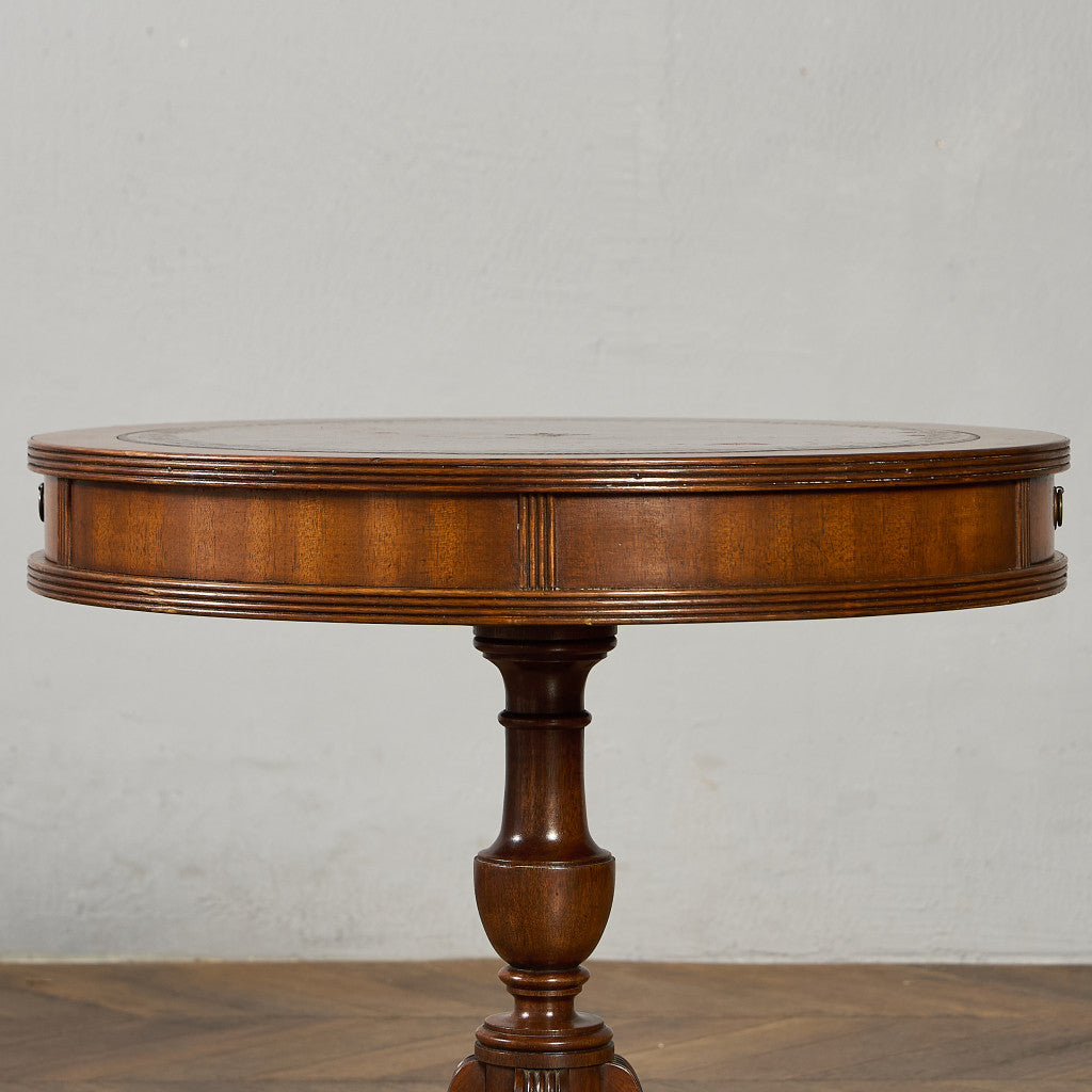 英国 クラシック リージェンシー 様式 ドラムテーブル