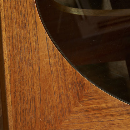 ヴィンテージ スツール付き ガラストップ センターテーブル