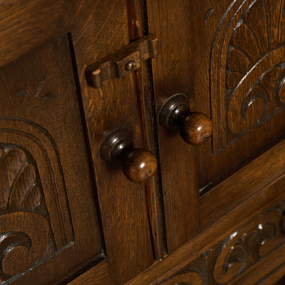 英国 クラシック オーク サイド キャビネット