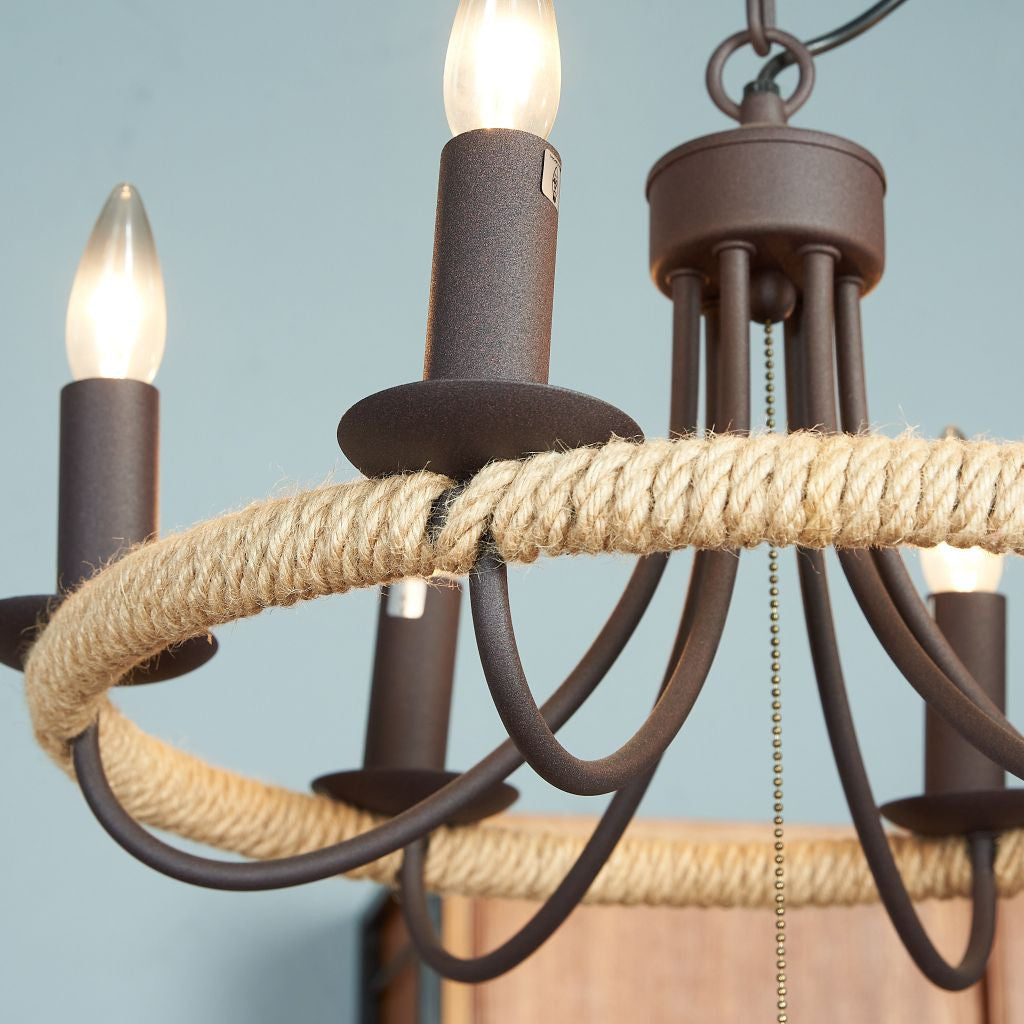 CIRCLE ROPE CHANDELIER