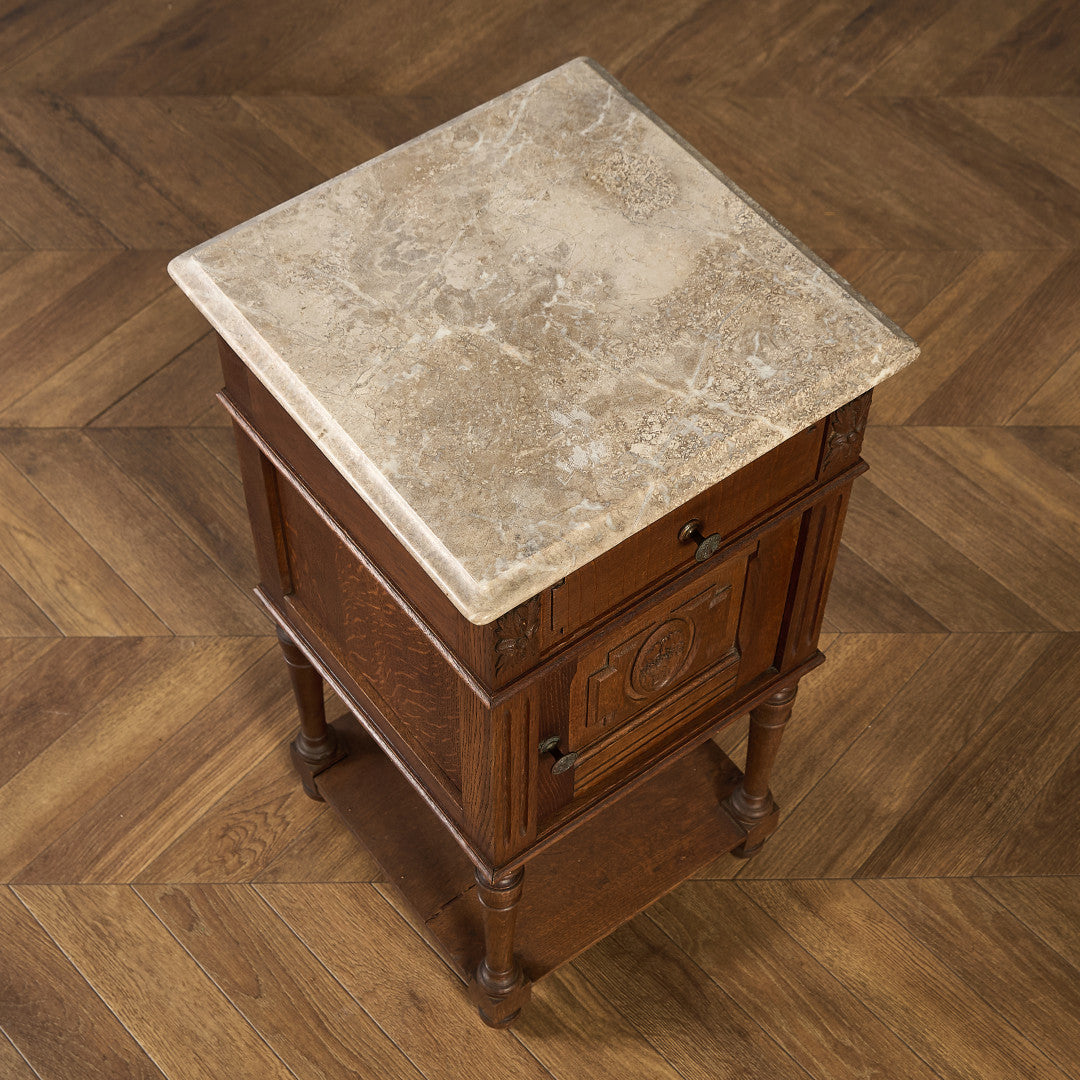 英国 クラシック 大理石 サイドキャビネット #96618