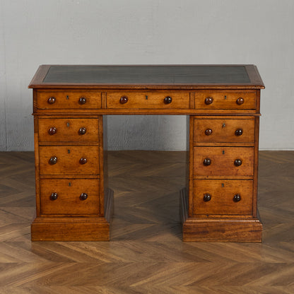 英国 アンティーク 両袖 デスク