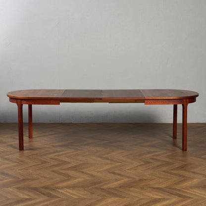ヴィンテージ エクステンション オーバル ロング ダイニングテーブル