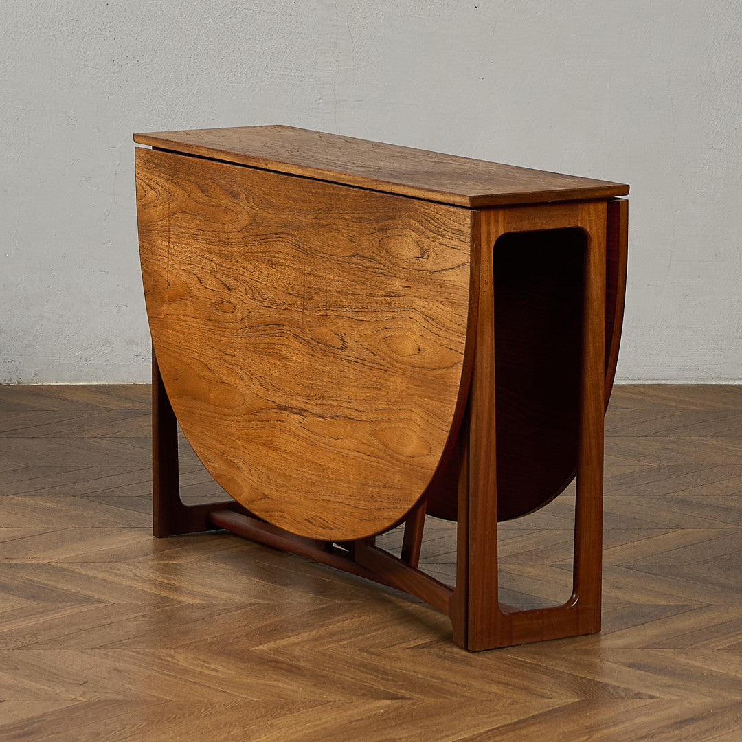 イギリス ヴィンテージ ドロップリーフ ゲートレッグテーブル