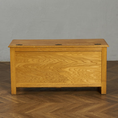 英国クラシック オーク材 ブランケットボックス