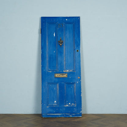 British antique painted wooden door #65923