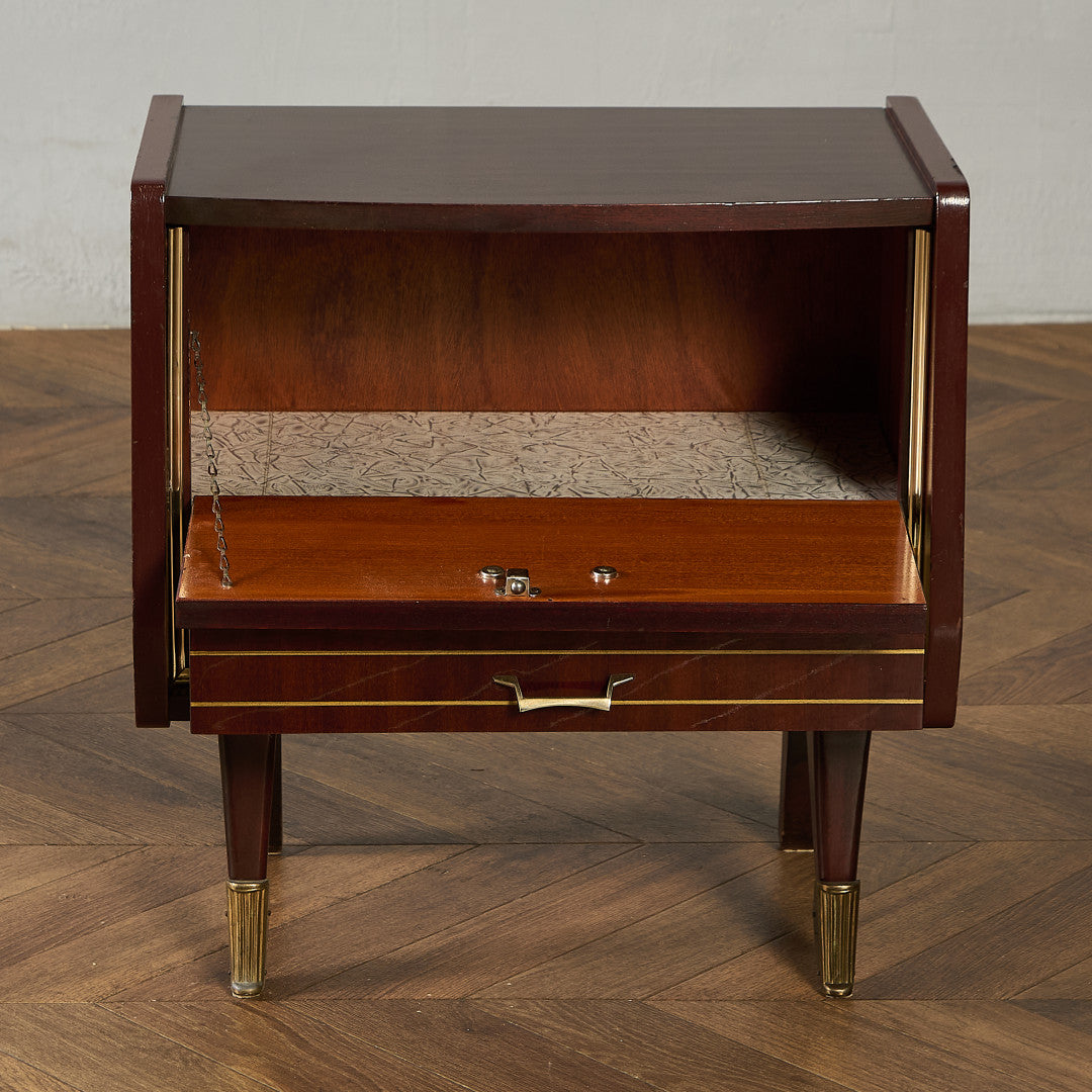 英国 ヴィンテージ ベッドサイド キャビネット