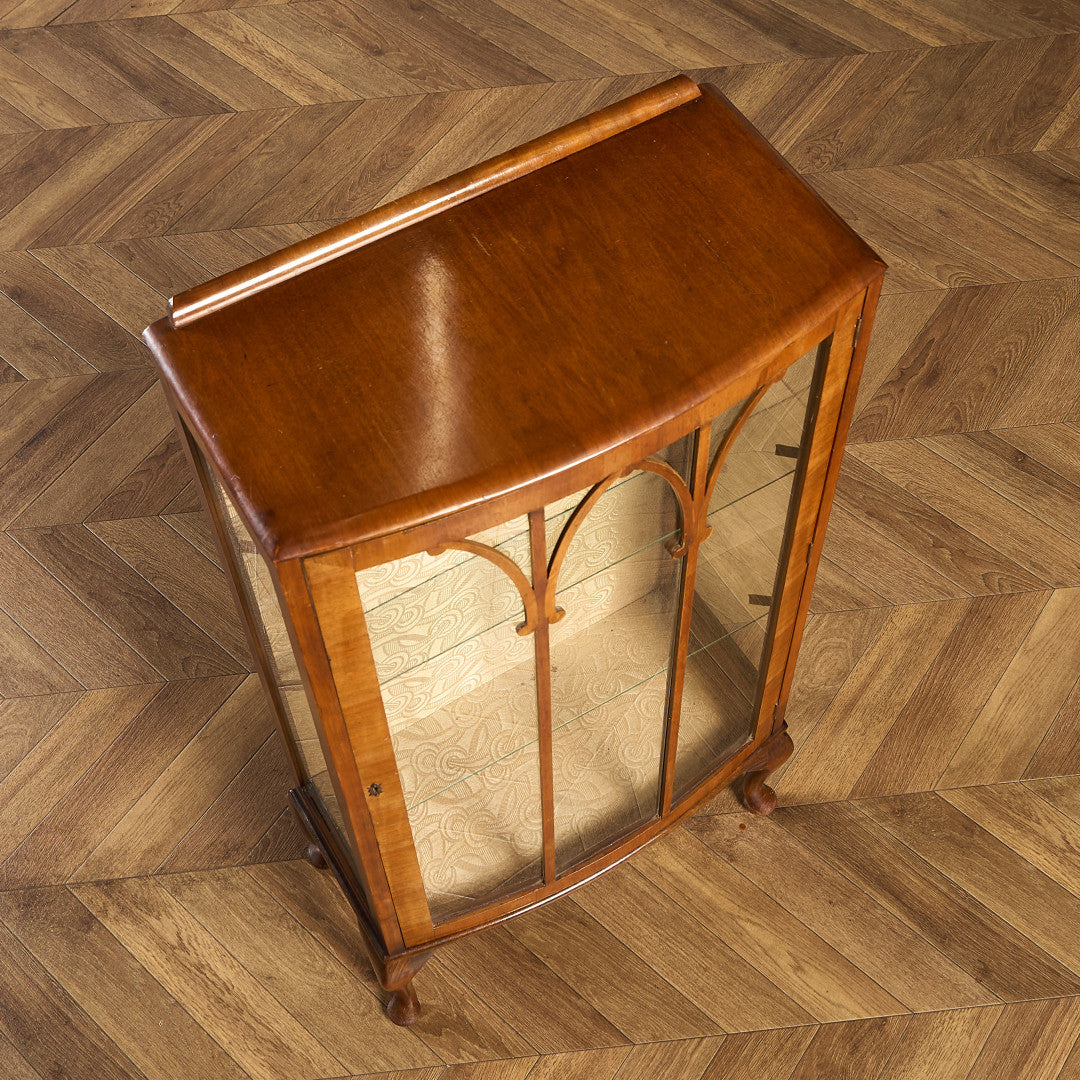 英国 クラシック ディスプレイ ガラス キャビネット