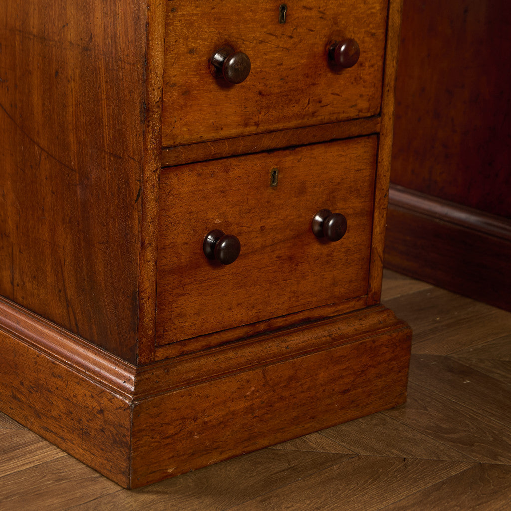 英国 アンティーク 両袖 デスク