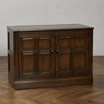 Old Colonial Mural レコード キャビネット  ラウンドゴールドラベル