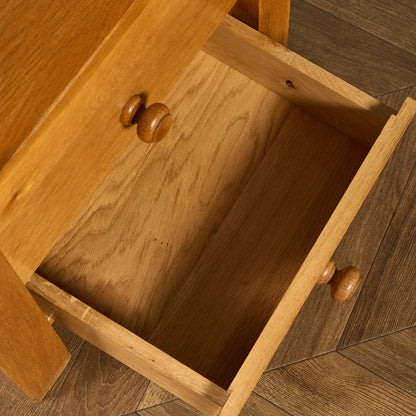オランダ製 オーク 無垢材 サイドキャビネット