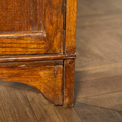 英国 クラシック オーク材 ブックケース 食器棚