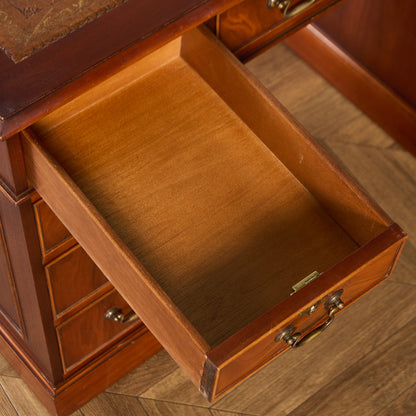 英国 クラシック 両袖 デスク