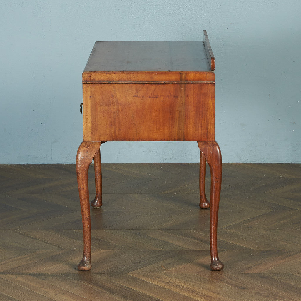 Antique British walnut double-sided desk #82058