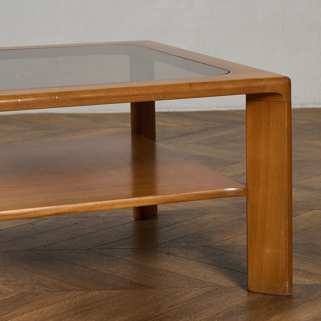 ヴィンテージ  ガラストップ コーヒーテーブル