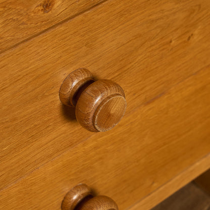 オランダ製 オーク 無垢材 サイドキャビネット