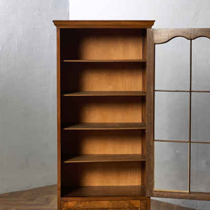 英国 クラシック ウォールナット ブックケース