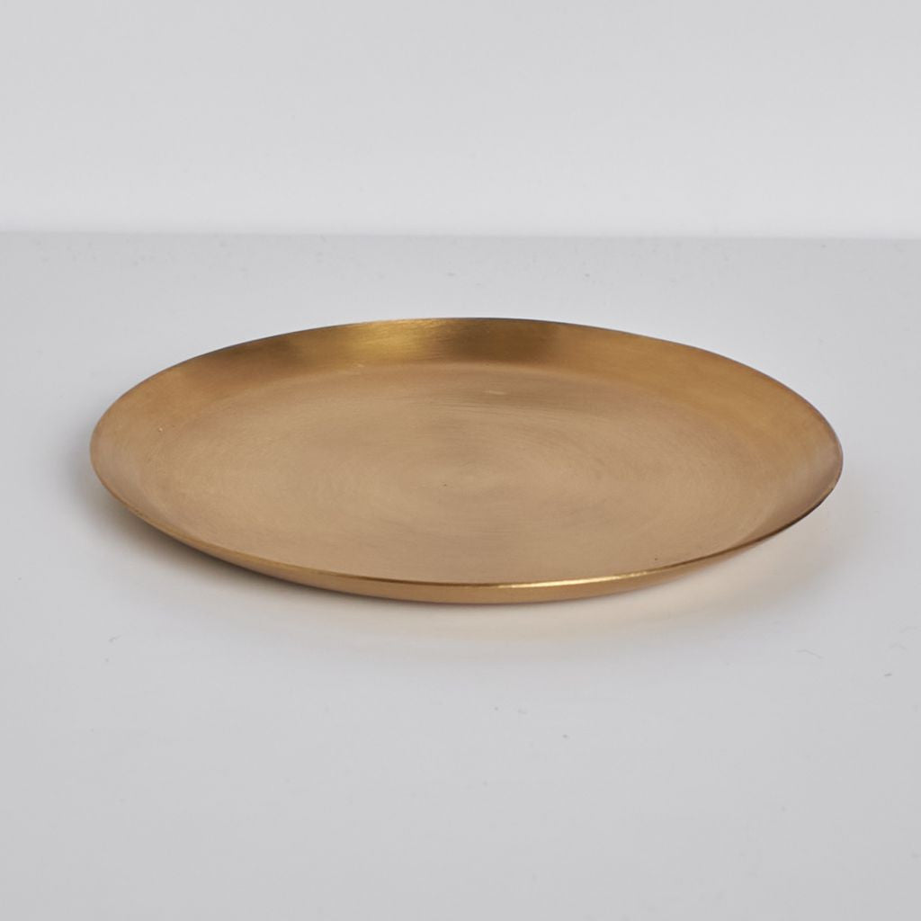 BRASS PLATE ROUND / M