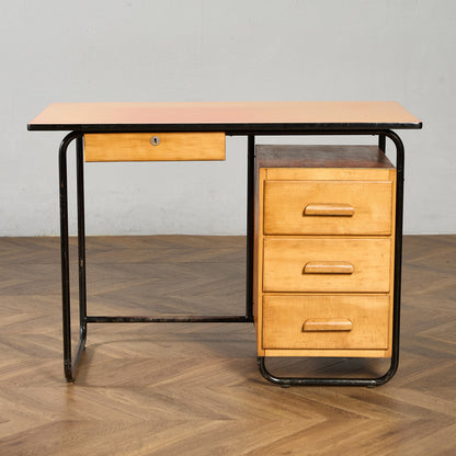 オランダヴィンテージ 片袖デスク