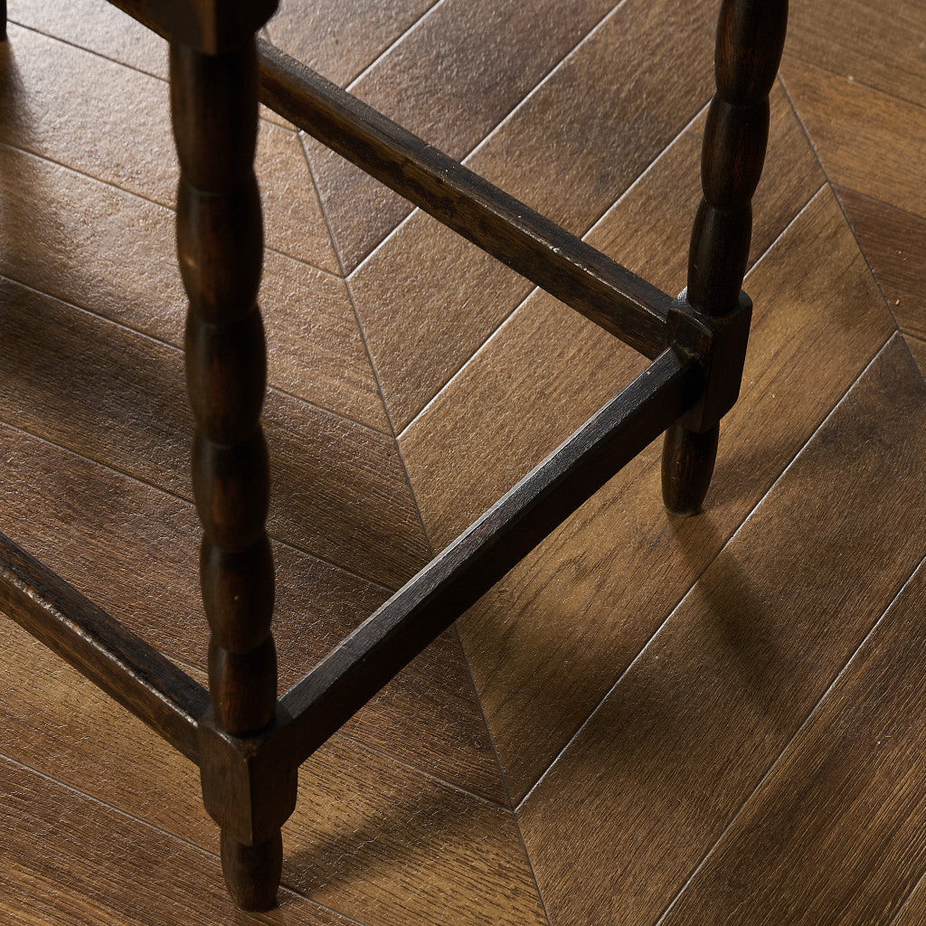 英国 クラシック オーク材 サイドテーブル