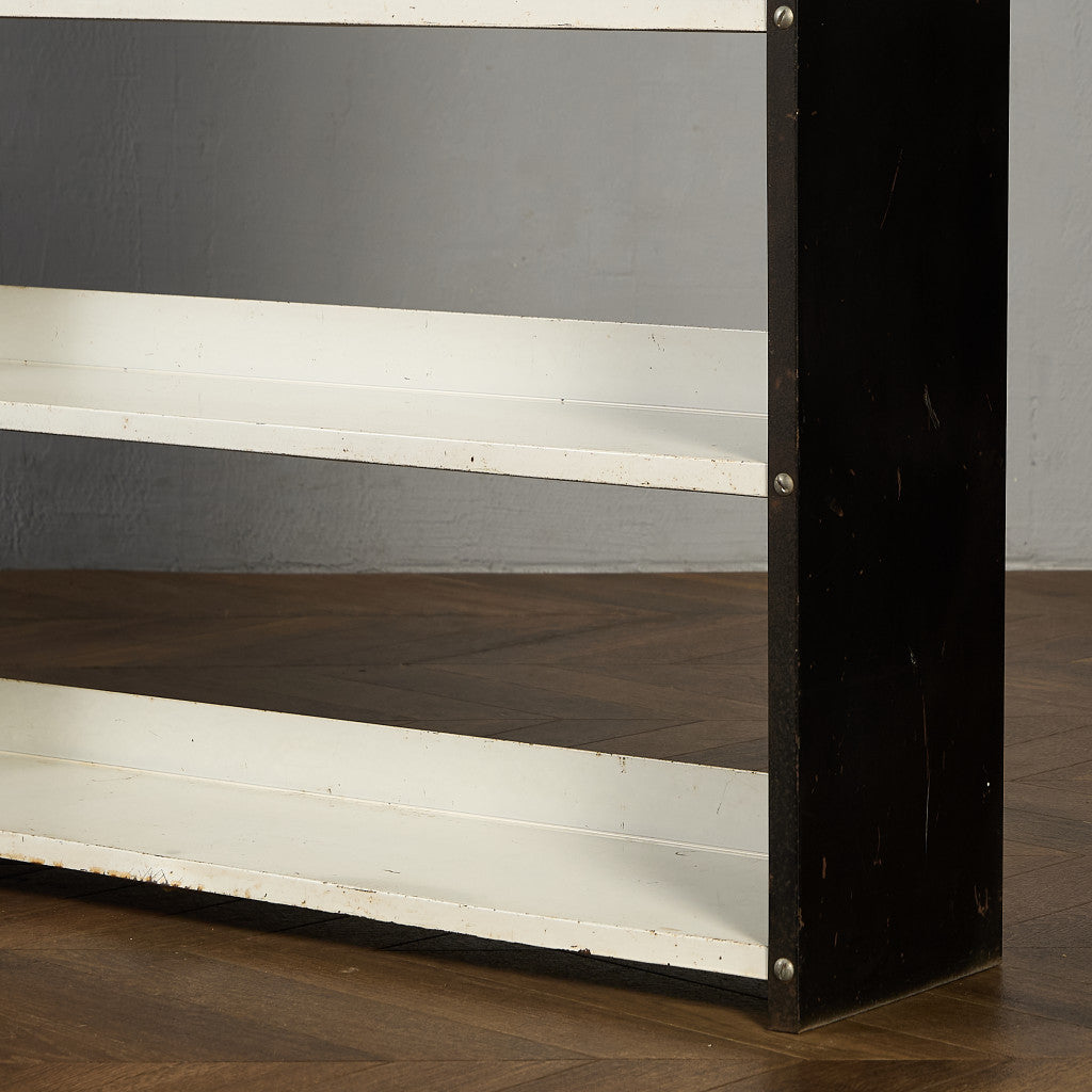 英国製 インダストリアル オープン スチール シェルフ