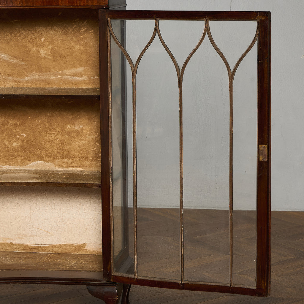 英国 クラシック ディスプレイ ガラス キャビネット