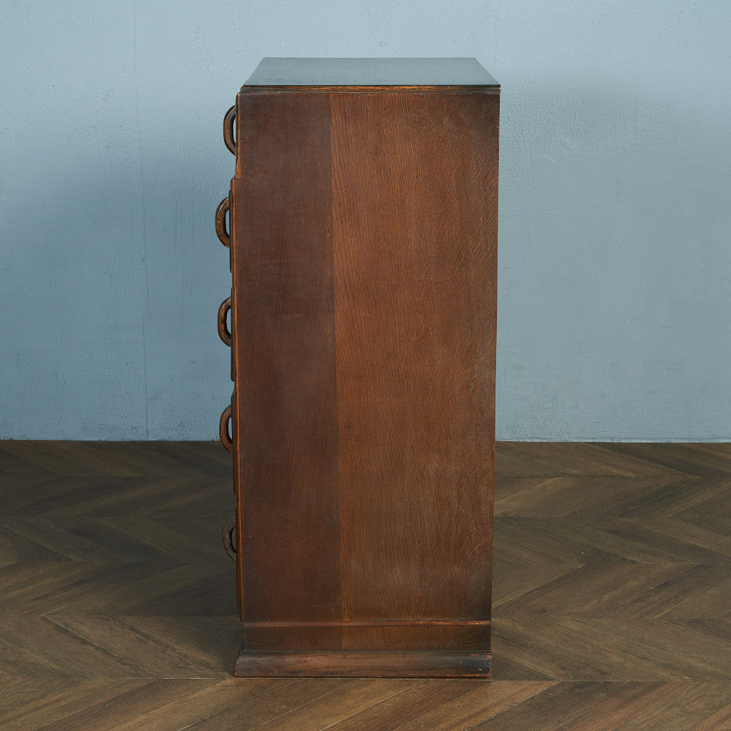 英国 アンティーク 5段 チェスト #84056