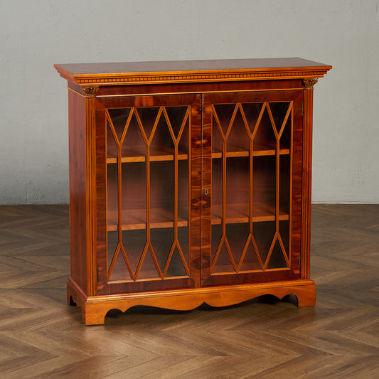 英国 クラシック エドワーディアン様式 ブックケース 食器棚